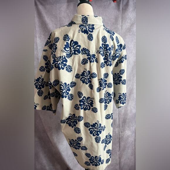 Kai-Veikau Men’s Tropical Palm Hawaiian Button Down Short Sleeve Shirt XXL - Picture 4 of 7